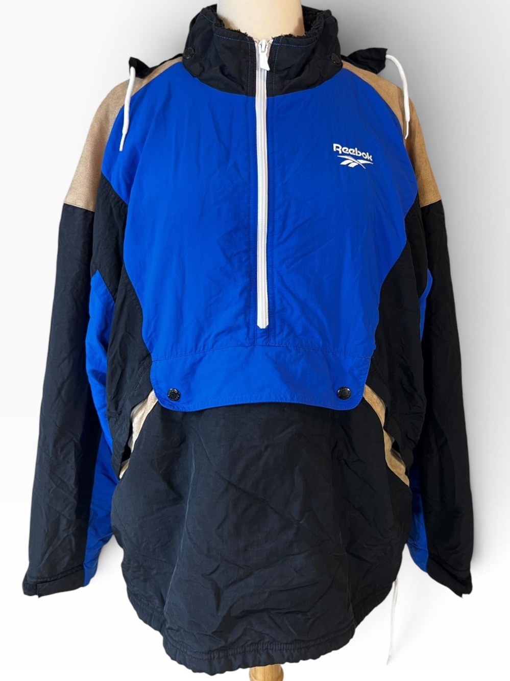Reebok Classic Vector Unisex Anorak Hooded Jacket retro 90’s sportswear